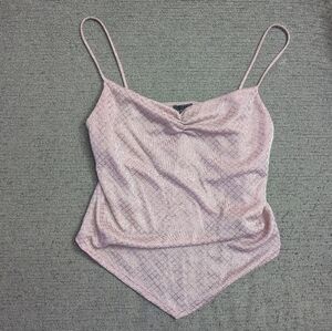 3/$15 NWT Zenobia Light Pink Glittery Tank